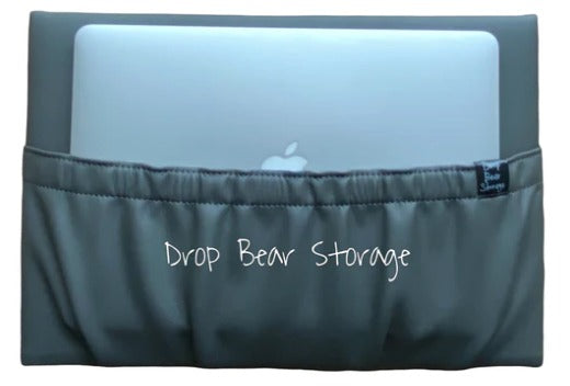 Drop Bear LUXE wide storage pocket in faux leather - Various Colours