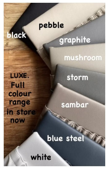 LUXE Triple hook storage pocket in faux leather