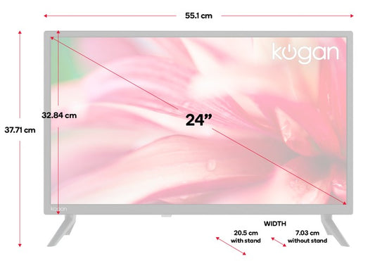 12V Kogan 24" HD LED TV