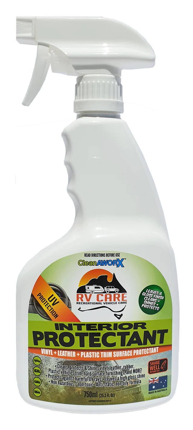 CLEANAWORX RV CARE INTERIOR TRIM PROTECT VINYL LEATHER PLASTIC PAINT 750ML