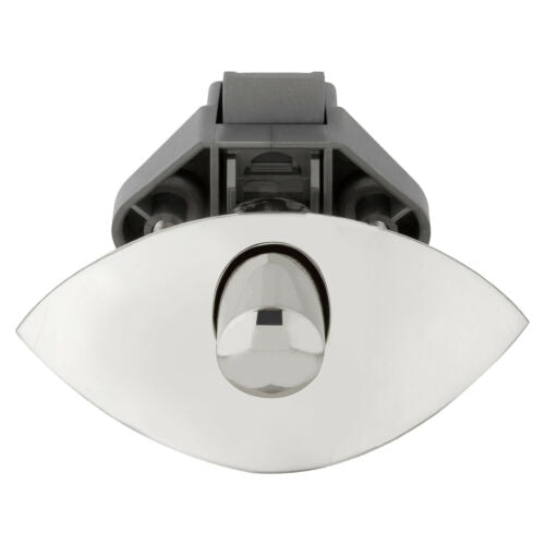 Half Moon Push Latch Knob SILVER