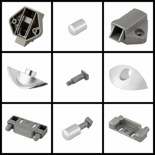 Half Moon Push Latch Knob SILVER