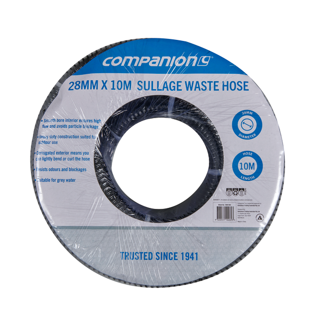 Sullage Waste Hose 28mm x 10M