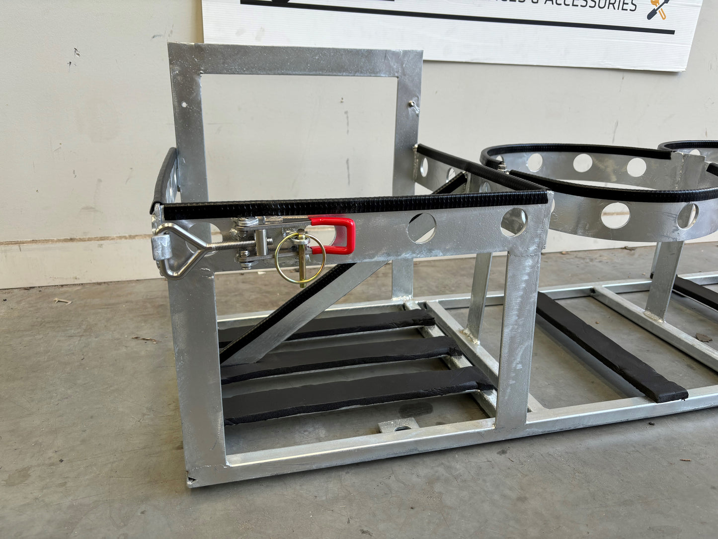 Dual Gas Bottle and Jerry Can Holder