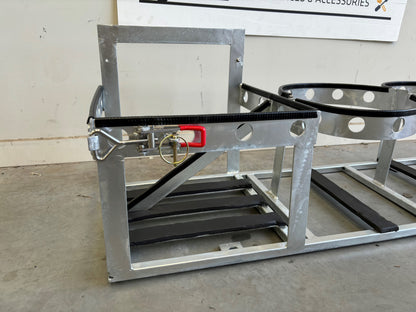 Dual Gas Bottle and Jerry Can Holder