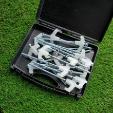 Load image into Gallery viewer, Luminous Galvanised Screw in Pegs with Carry Case 15pc
