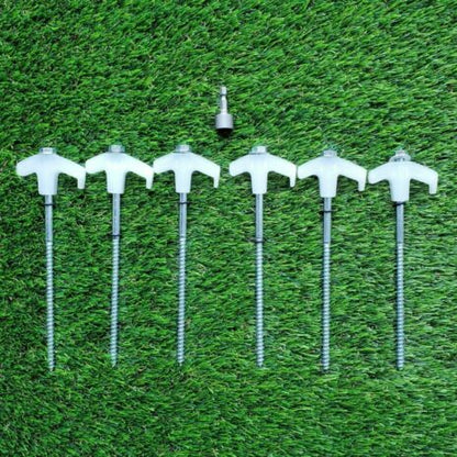 Luminous Galvanised Screw in Pegs with Carry Case 15pc