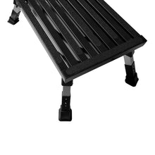 Load image into Gallery viewer, BLACK Single Folding Portable Caravan Step With Adjustable Legs
