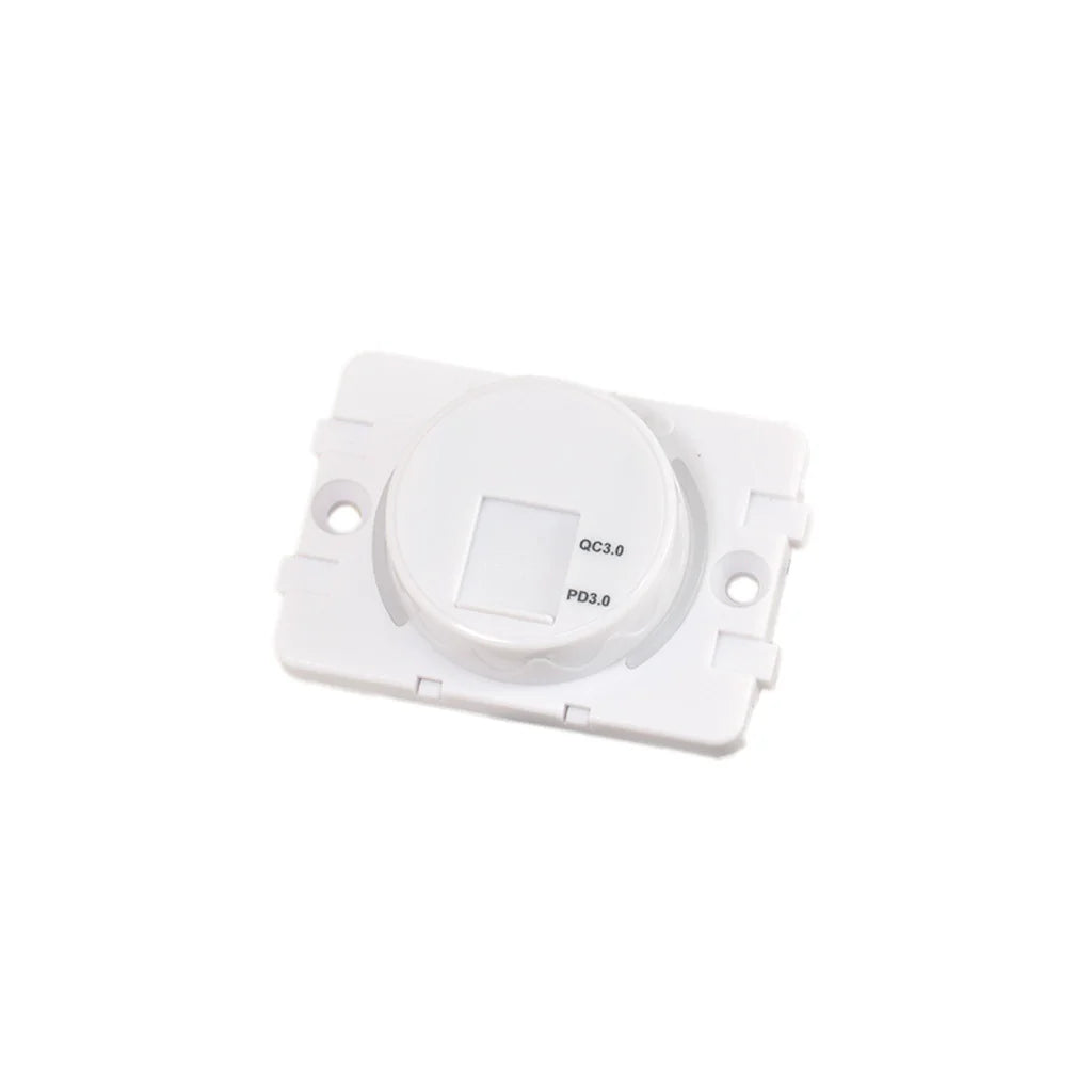 12V USB Twin Charging Station USB A/USB C White