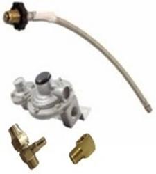 Reg With 450mm Handwheel Flexible Pigtail - Twin Single Gas Reg