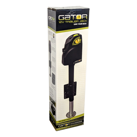 COAST RV GATOR 12V Trailer Jack with Clamp | 1800KG Cap | 355mm Lift