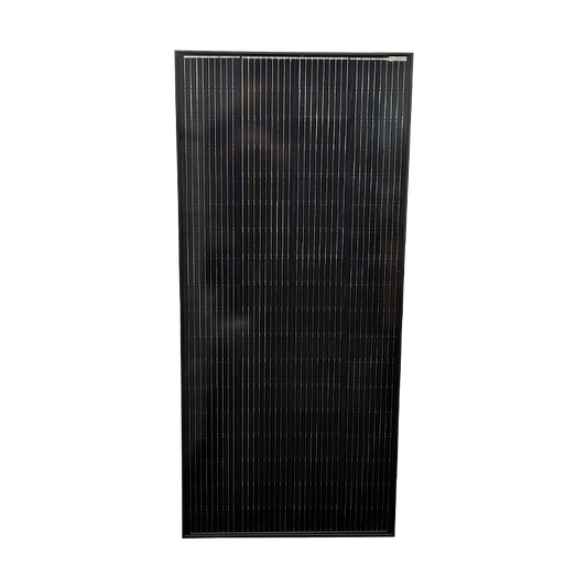 Sphere 200w Mono Crystalline Twin Cell BLACK Solar Panel - 670x1480x35mm