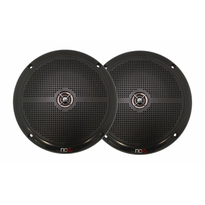 NCE 6.5-INCH SLIMLINE OUTDOOR SPEAKERS - BLACK