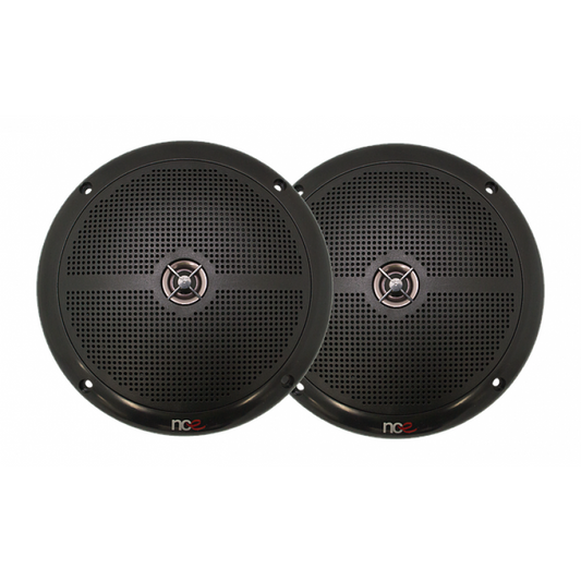 NCE 6.5-INCH SLIMLINE OUTDOOR SPEAKERS - BLACK