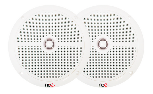 NCE 6.5-INCH SLIMLINE OUTDOOR SPEAKERS - WHITE