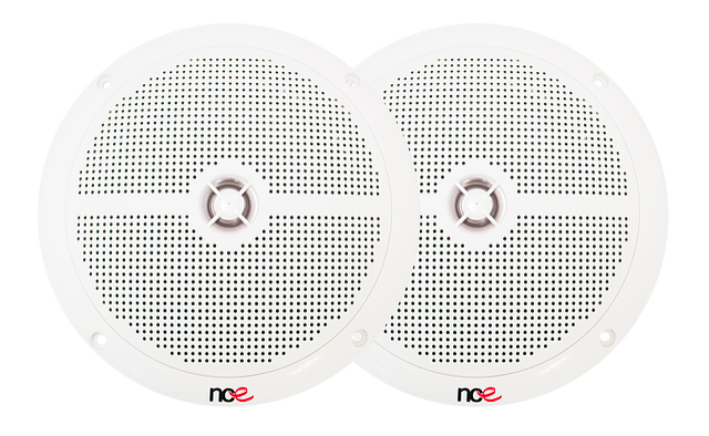 NCE 6.5-INCH SLIMLINE OUTDOOR SPEAKERS - WHITE