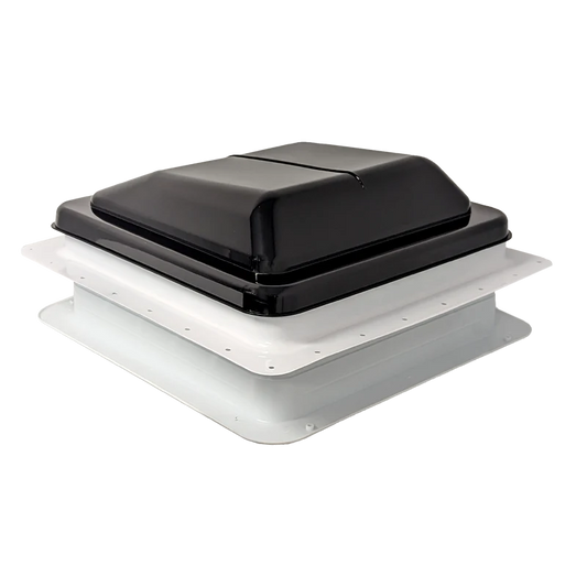 Coast RV 14x14 Black Std Wind-Up Roof Vent