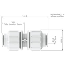 Load image into Gallery viewer, JG Watermark 12mm Equal Straight Connector
