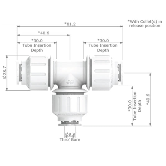 JG Watermark 12mm Equal Tee