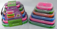 Load image into Gallery viewer, Silicone Rectangle Storage Containers Caravan - Set of 6
