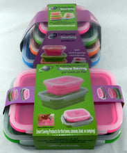 Load image into Gallery viewer, Silicone Rectangle Storage Containers Caravan - Set of 6
