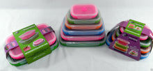 Load image into Gallery viewer, Silicone Rectangle Storage Containers Caravan - Set of 6
