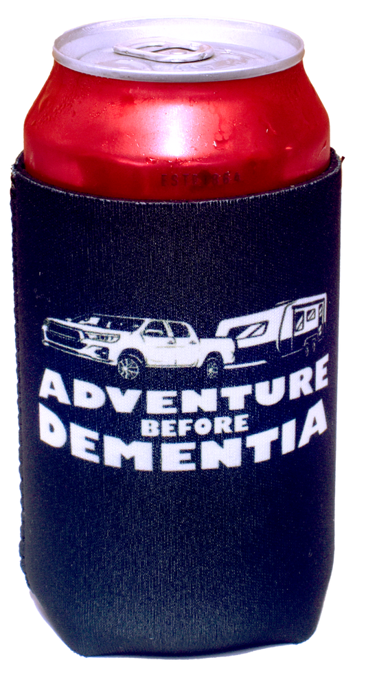 Black Stubby Holder - Adventure Before Dementia