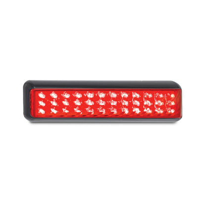 LED Autolamps 12/24V Stop Tail Light With Black Bracket 200x50mm - 200BRM