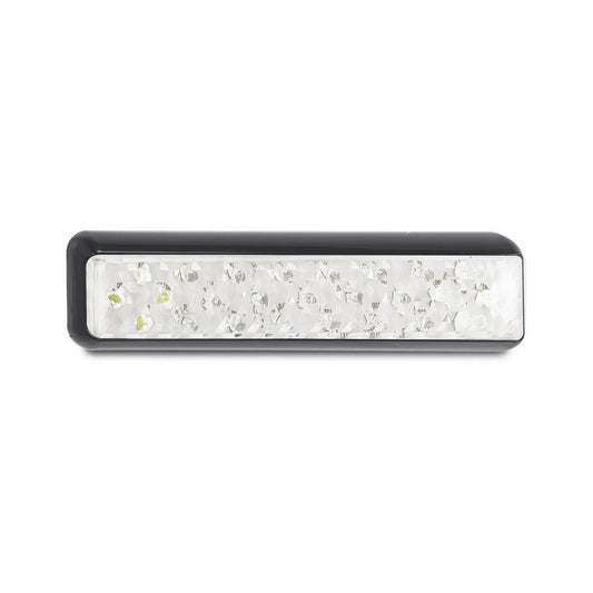 LED Autolamps 12/24V Reverse Light 200x50mm With 25 LEDs Black Bracket - 200BWM