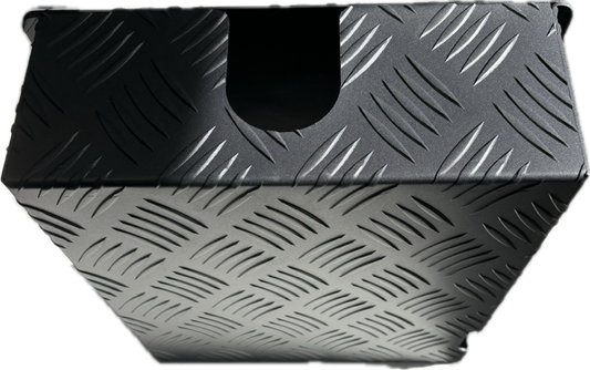 Aufocus Aluminum Black Checker Plate Diesel Tank Cover 5L
