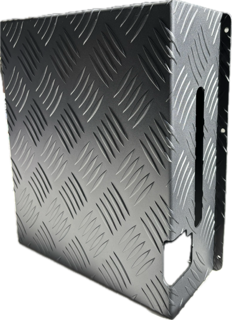 Aufocus Aluminum Black Checker Plate Diesel Tank Cover 5L