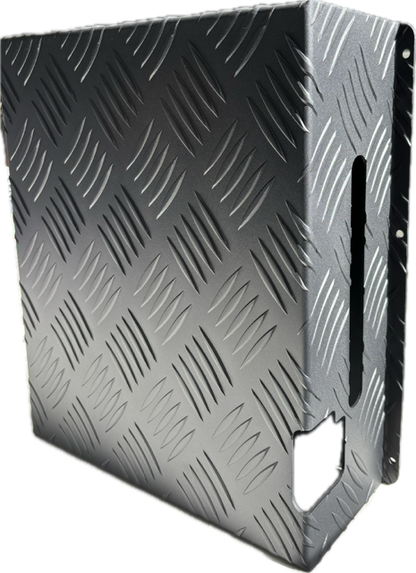Aufocus Aluminum Black Checker Plate Diesel Tank Cover 5L