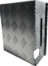 Load image into Gallery viewer, Aufocus Aluminum Black Checker Plate Diesel Tank Cover 5L
