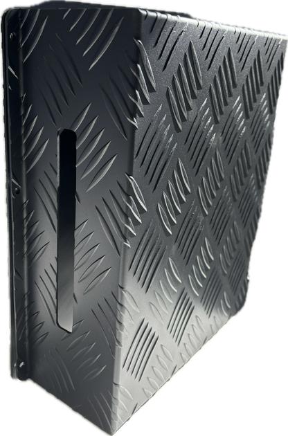 Aufocus Aluminum Black Checker Plate Diesel Tank Cover 5L