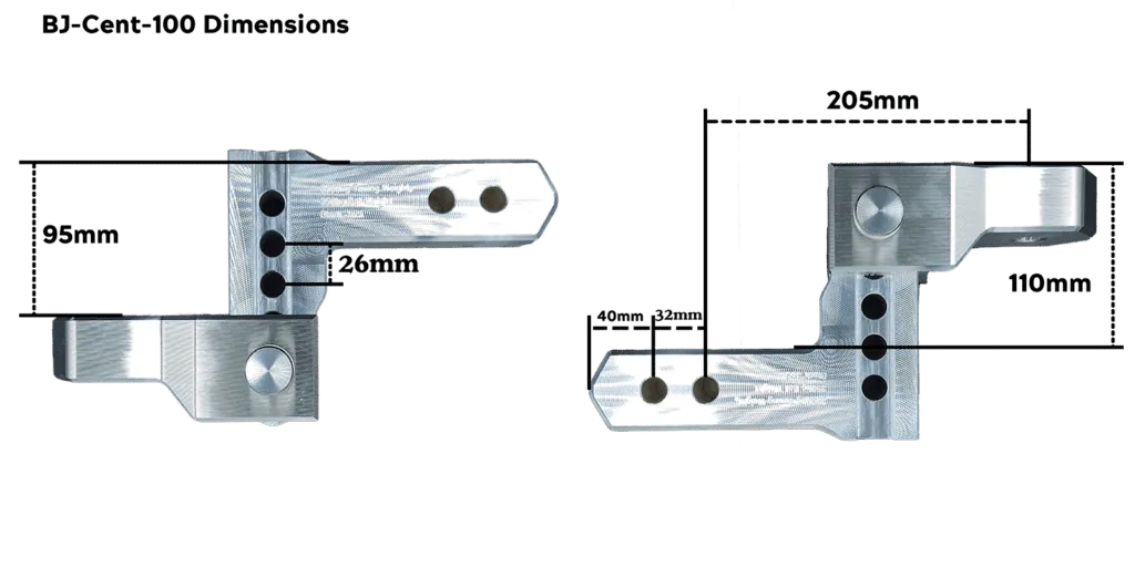 Centurion™ Hitches - 100mm Adjustable Hitch