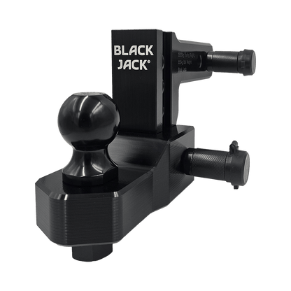 Black Centuria® Anodized Lightweight Adjustable Hitches