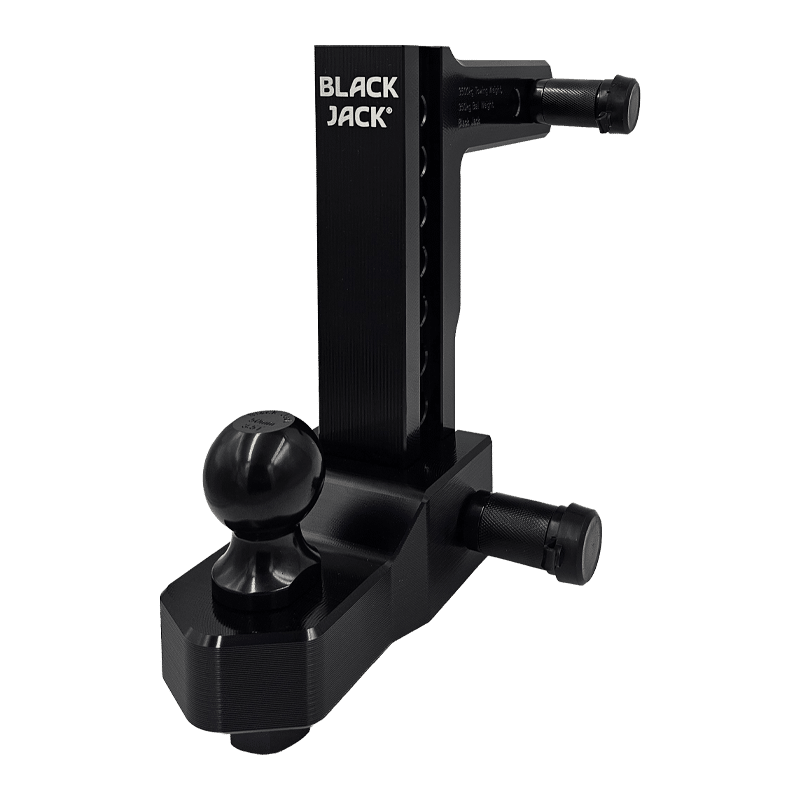Black Centuria® Anodized Lightweight Adjustable Hitches