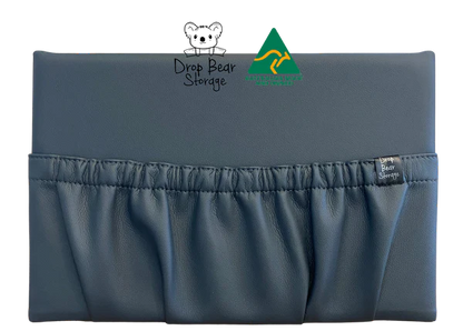 Drop Bear LUXE wide storage pocket in faux leather - Various Colours