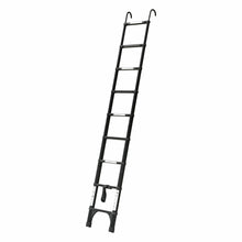 Load image into Gallery viewer, Black 2.6m Portable Telescopic Ladder With Hooks Carry Bag
