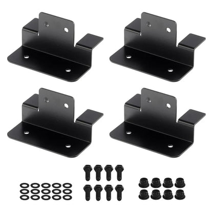 Finch Solar Panel Mounting Z Brackets 100mm Black x 4