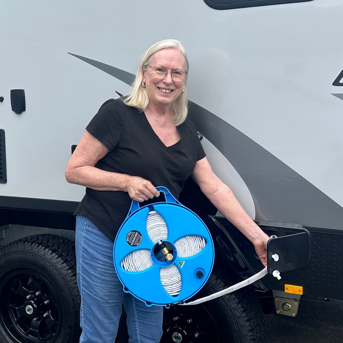 12.5m Flat Out Drink Water Hose | on Narrow Multi-Reel