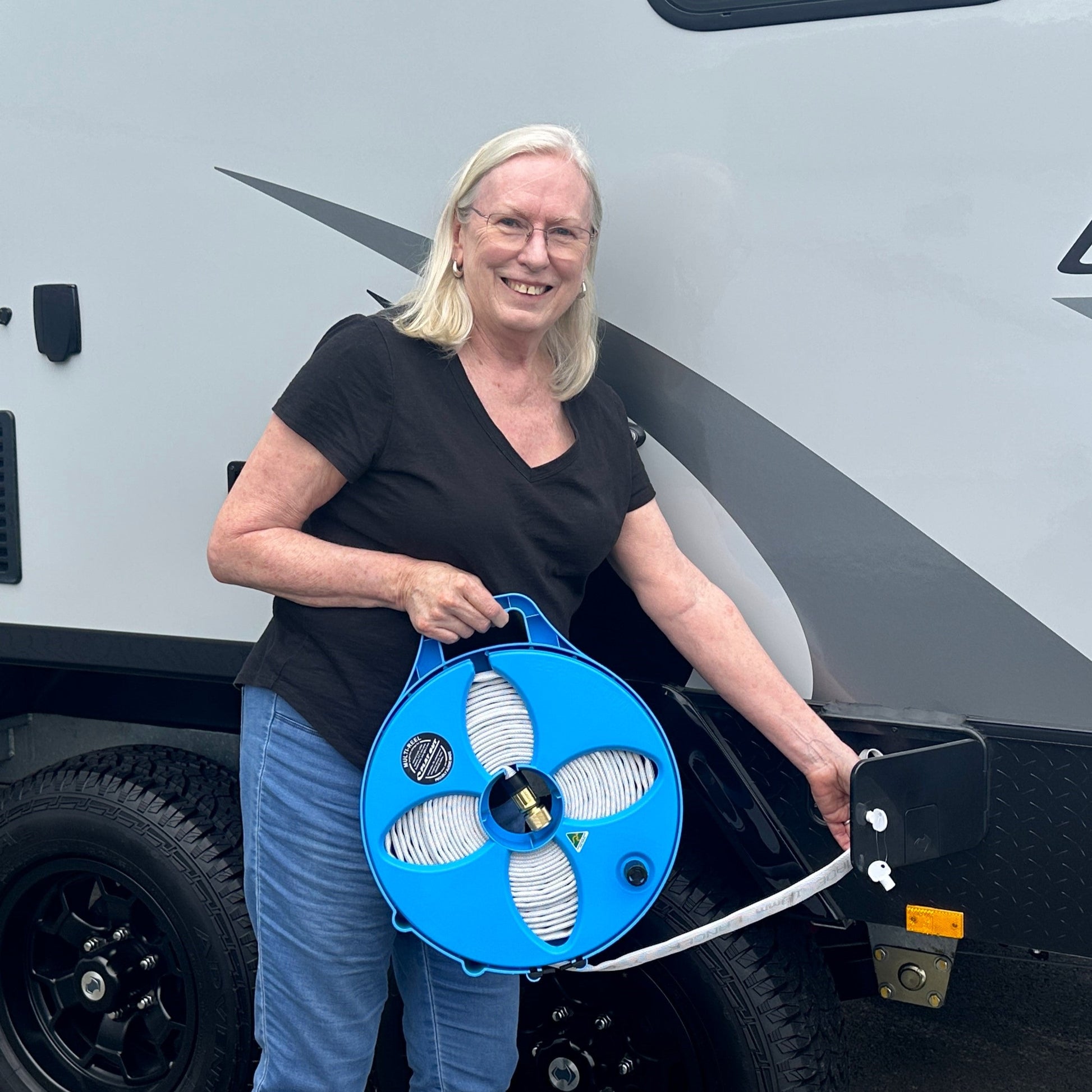 12.5m Flat Out Drink Water Hose | on Narrow Multi-Reel