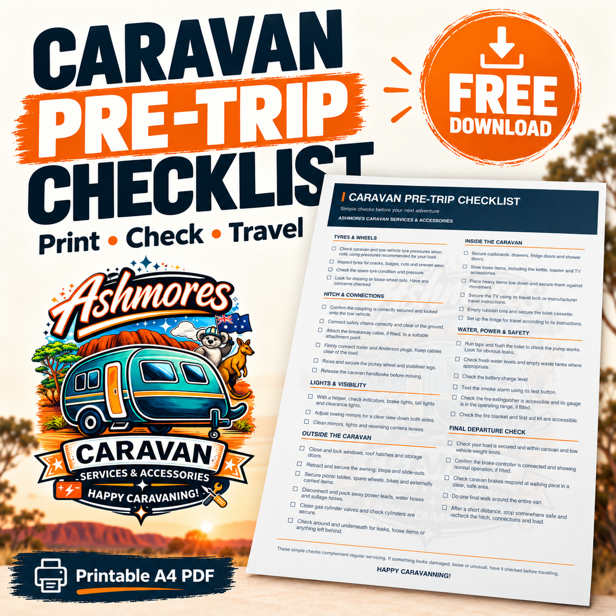 PRE-TRIP CHECKLIST