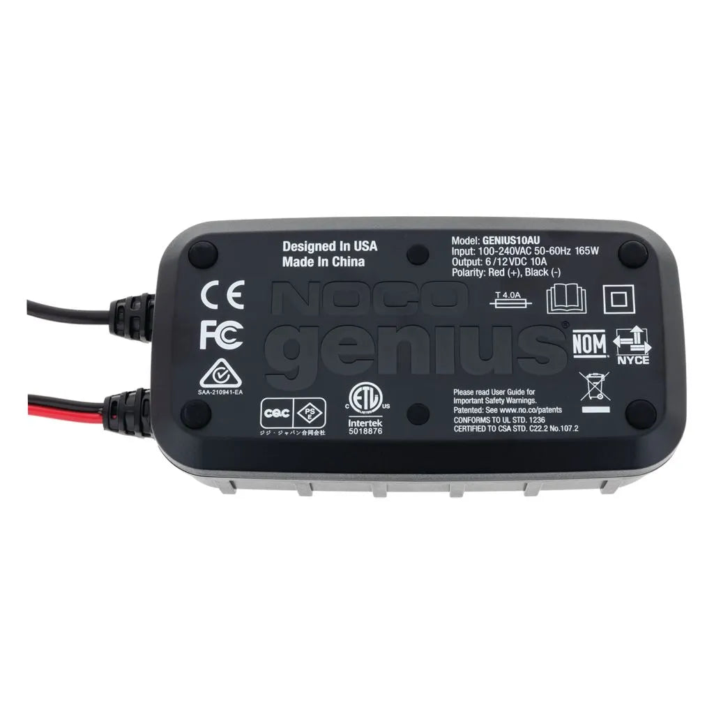 GENIUS BATTERY CHARGER 6 - 12V 8 STAGE 10amp FULLY AUTOMATIC