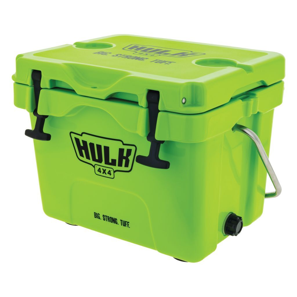 HULK 4X4 15L PORTABLE ICE COOLER BOX WITH S/STEEL CARRY HANDLE