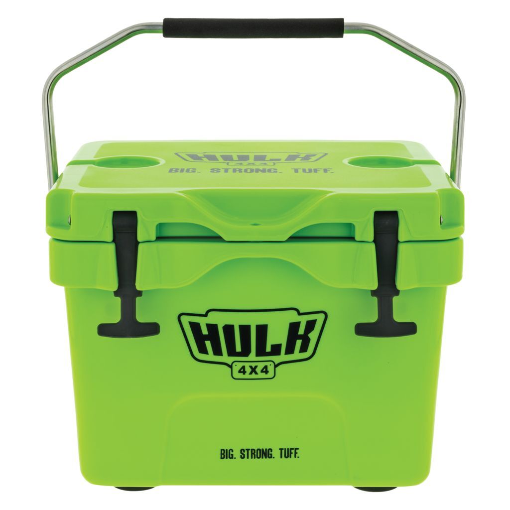 HULK 4X4 15L PORTABLE ICE COOLER BOX WITH S/STEEL CARRY HANDLE