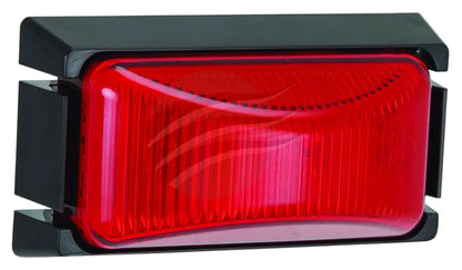 HULK LED REAR END OUTLINE MARKR LMP RED 12/24V, BLACK BASE
