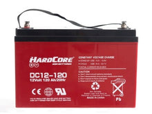 Load image into Gallery viewer, DC12-120 Hardcore 12V 120Ah AGM battery
