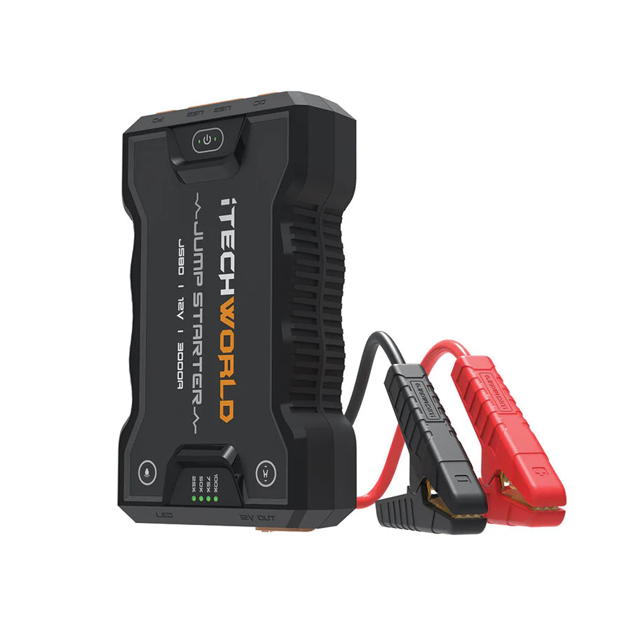 JS80 3000 amp Portable Jump Starter Backup Power Bank With Heavy Duty Case