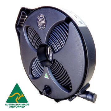 25mm Flat Out Sullage Hose: 9m on Multi-Reel Narrow Black